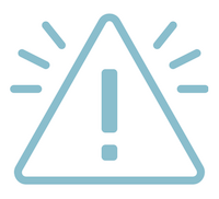 Warnsymbol: Dreieck mit Ausrufezeichen