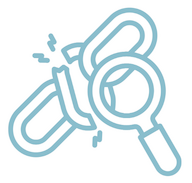 Kette mit gebrochenem Glied